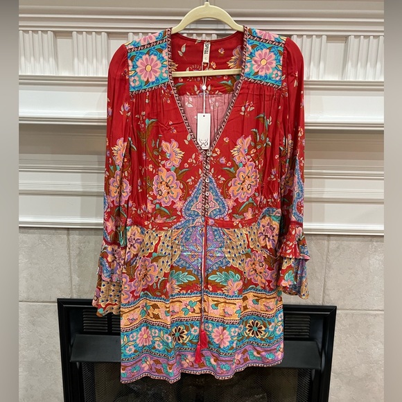 BNWT. Lotus Playdress In Ruby Red / Small - Picture 3 of 9